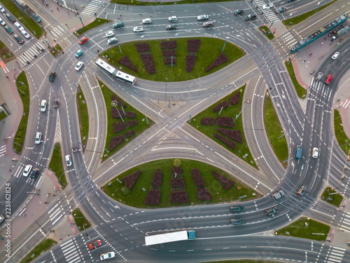 Wallpaper Mural the Grzegorzeckie roundabout in Krakow Torontodigital.ca