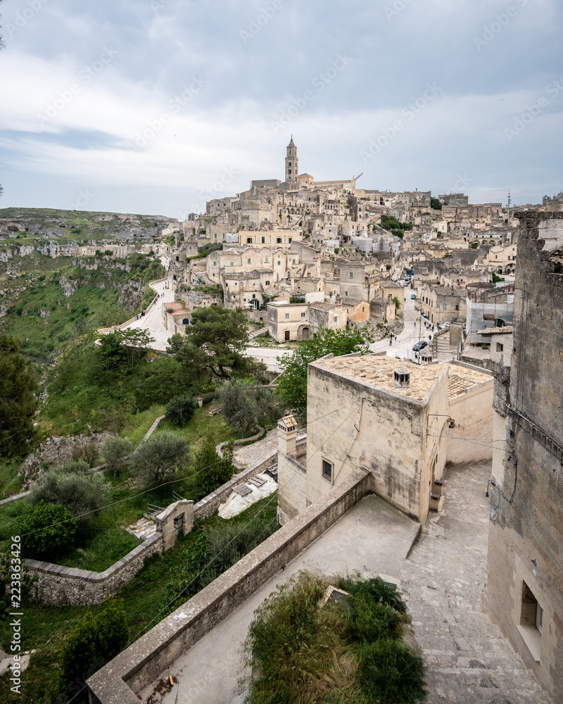 Vertical view of Matera