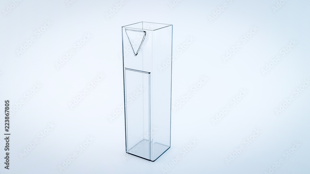 Cuvette for Spectrophotometry experiments to measure how much a