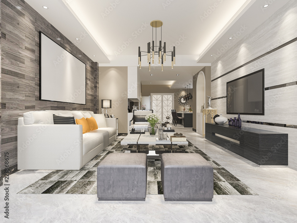 Modern marble living room sale