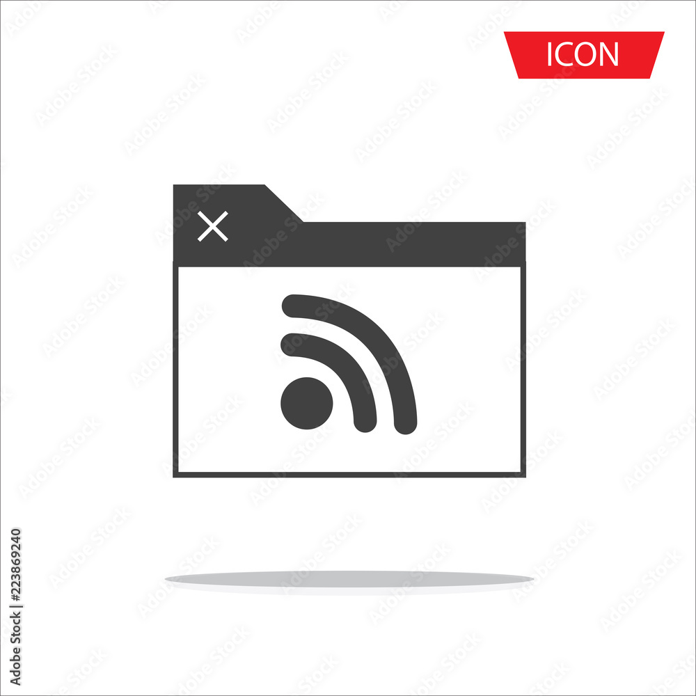wifi in browser icon vector isolated on white background. wifi in browser icon vector isolated on white background.