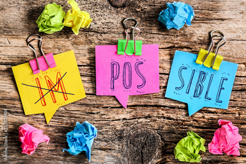 Note Post-it : possible impossible