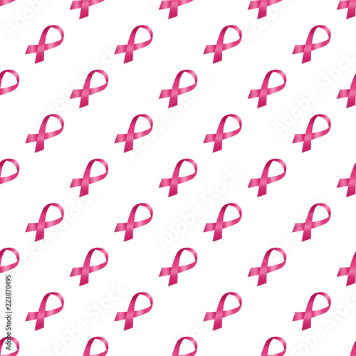 Pink pattern ribbon, symbol of breast cancer