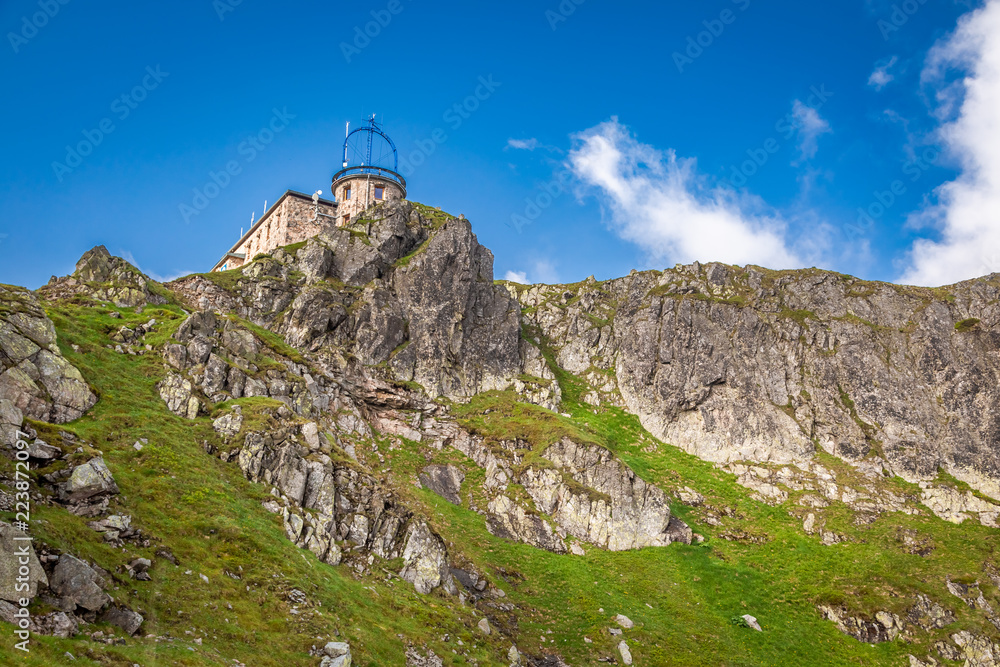 Obraz premium View to the top of Kasprowy Wierch in Tatra mountains