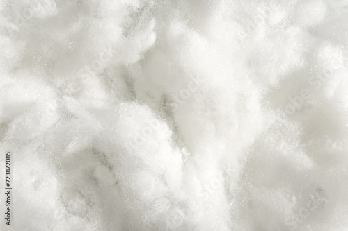 White cotton texture is soft, fluffy wadding background photo