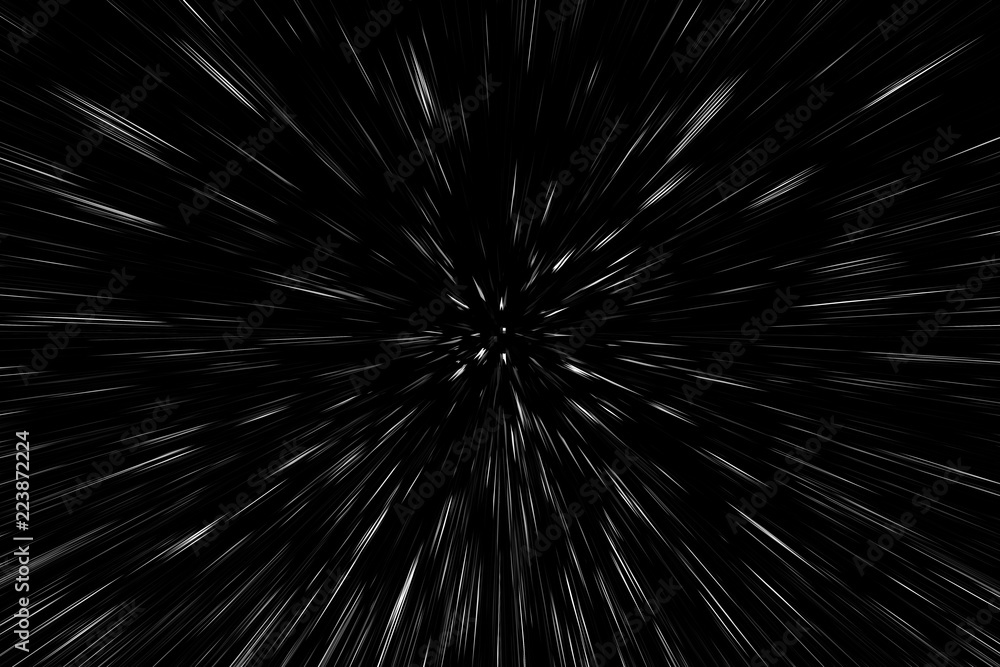 Bokeh white lines on black background, abstraction, abstract speed light motion blur texture, particle or space traveling, black and white extrusion effect Bokeh white lines on black background, abstraction, abstract speed light motion blur texture, particle or space traveling, black and white extrusion effect