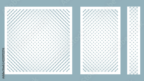 Vector illustration. Decorative panel lines, laser cutting. decorative borders patterns. Image suitable for laser cutting, plotter cutting or printing. plotter and screen printing. serigraphy