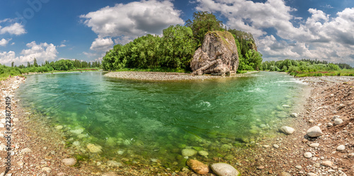 Fototapeta Naklejka Na Ścianę i Meble -  Beautiful Bialka River in the pieniny mountains in sunny day
