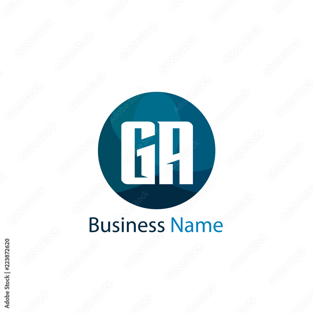 Initial Letter GA Logo Template Design Initial Letter GA Logo Template Design
