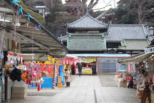 Chiba Prefecture, Japan - February 1, 2018 : Naritasan Omotesando Street is market near Naritasan Shinshoji Temple photo