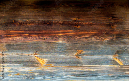 Texture of an old wooden wall. Background