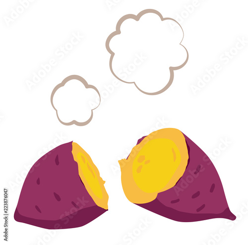 焼き芋のイラスト