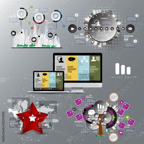 Abstract infographics template. Vector illustration.