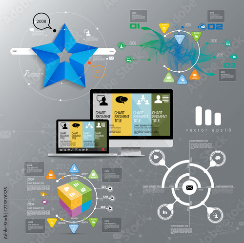 Abstract infographics template. Vector illustration.