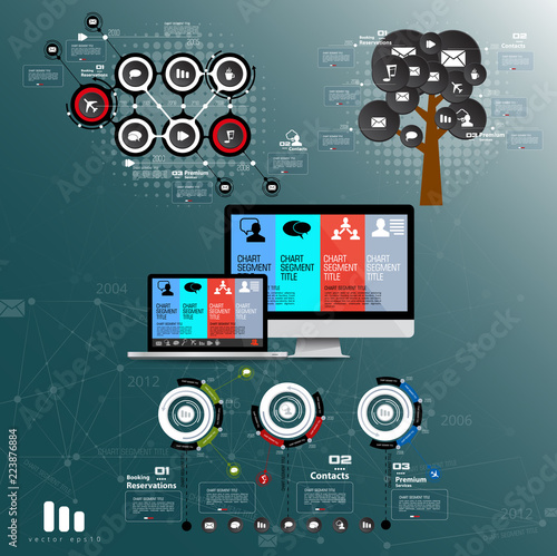 Abstract infographics template. Vector illustration.