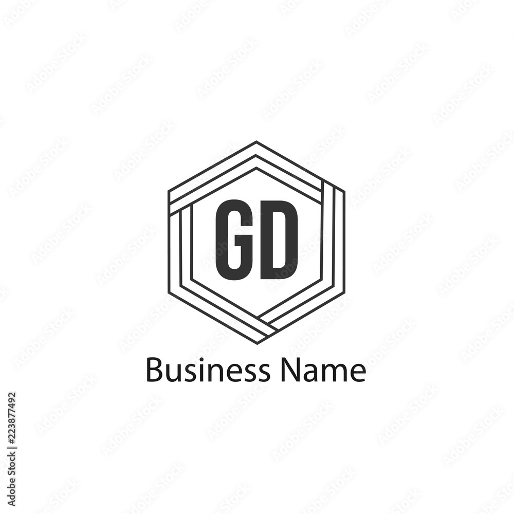 Initial Letter GD Logo Template Design Initial Letter GD Logo Template Design