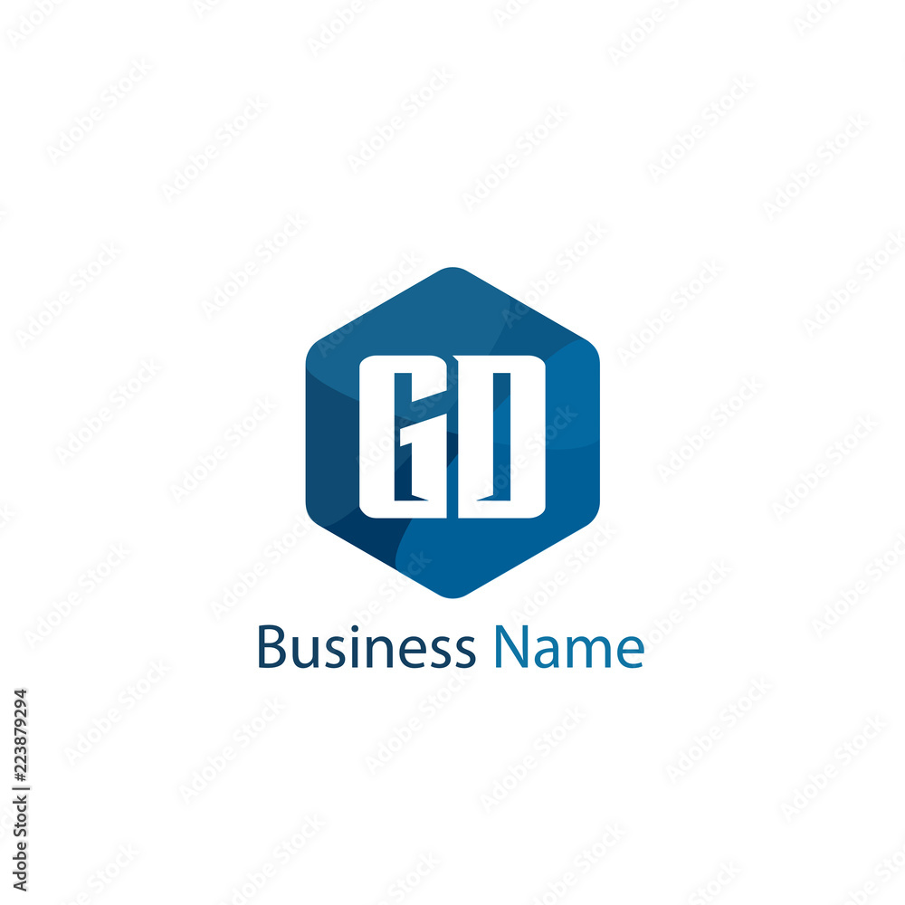 Initial Letter GD Logo Template Design Initial Letter GD Logo Template Design