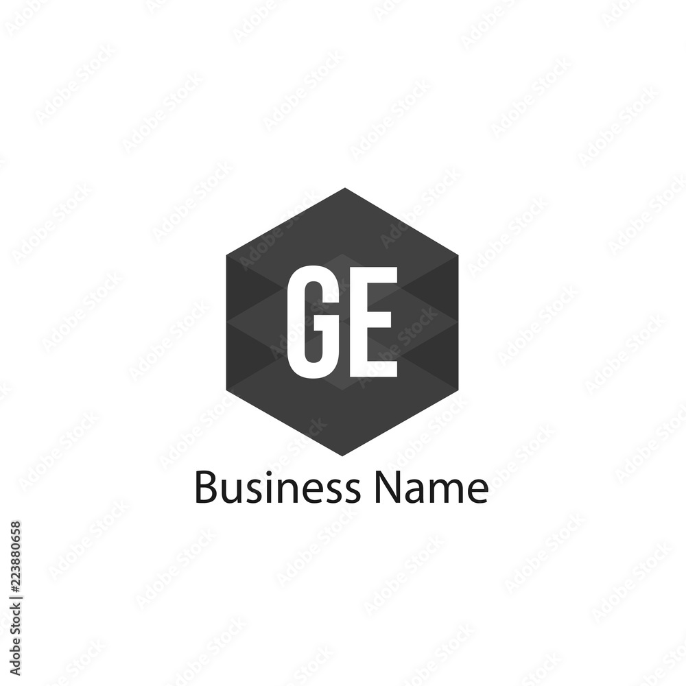 Initial Letter GE Logo Template Design Initial Letter GE Logo Template Design