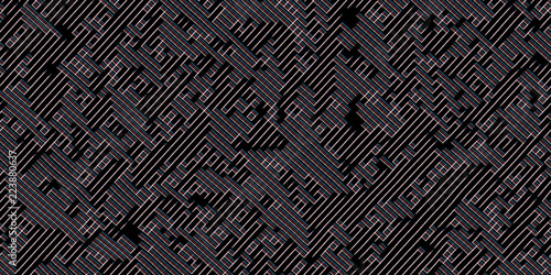 Abstract background from color lines. Futuristic labyrinth for design.