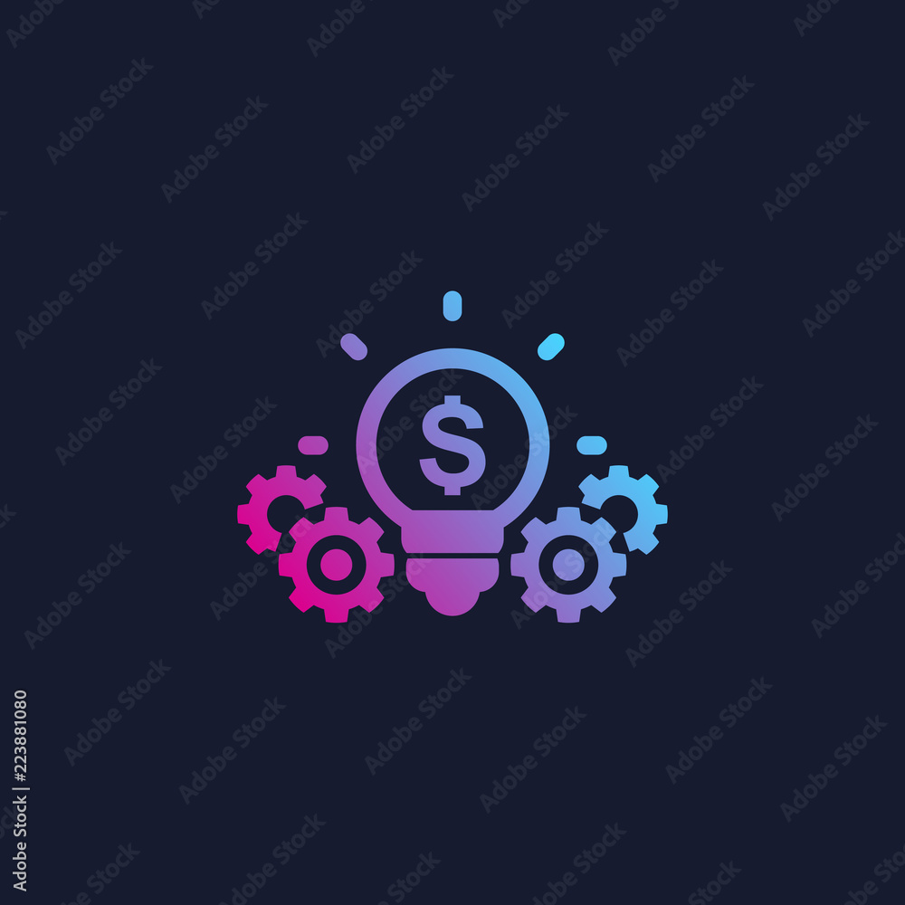 innovations, financial technology vector icon innovations, financial technology vector icon