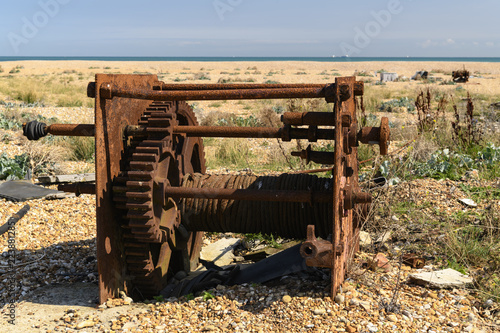 Canvas Print Rusty Winch