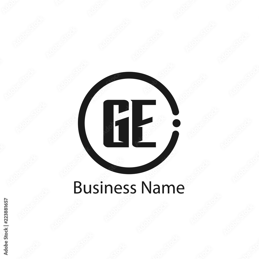 Initial Letter GE Logo Template Design Initial Letter GE Logo Template Design