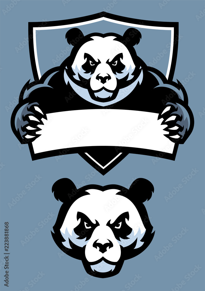 Fototapeta premium panda in sport mascot