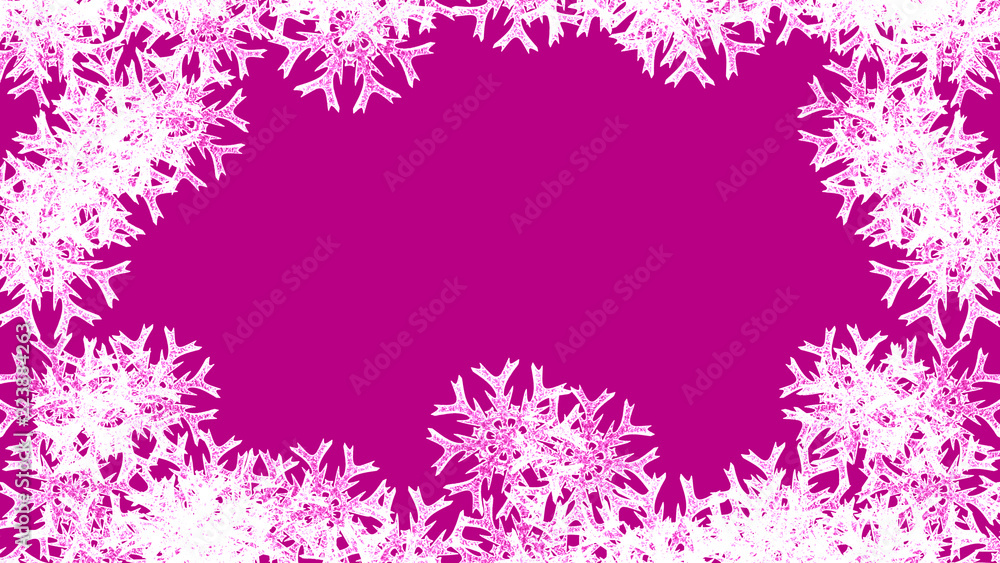 Abstract background with a variety of colorful snowflakes. Big and small. Abstract background with a variety of colorful snowflakes. Big and small.