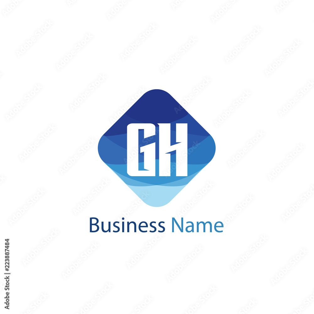 Initial Letter GH Logo Template Design Initial Letter GH Logo Template Design