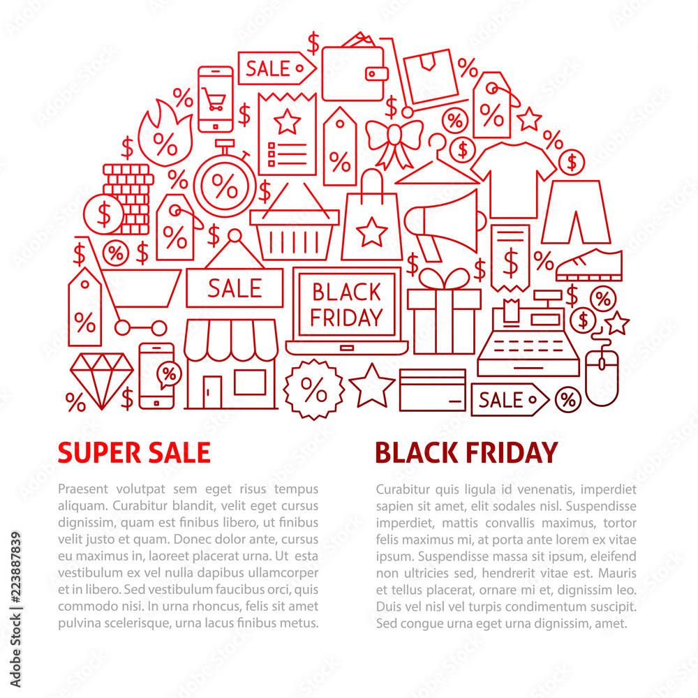 Black Friday Line Template