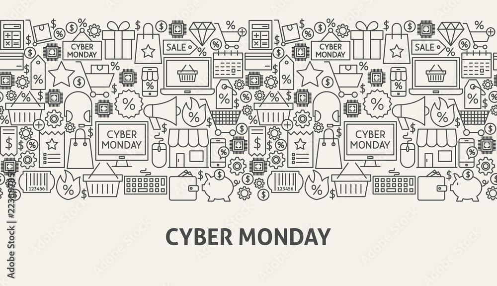 Cyber Monday Banner Concept