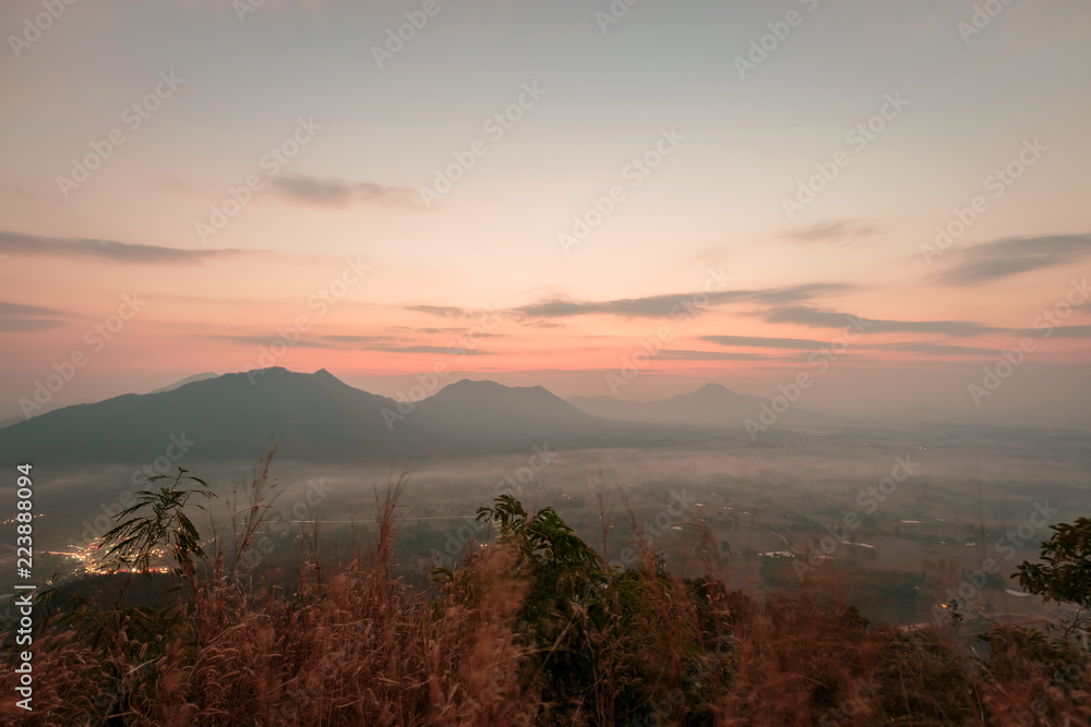 Landscape lot of fog Phu Thok Mountain at Chiang Khan ,Loei Province in Thailand. Landscape lot of fog Phu Thok Mountain at Chiang Khan ,Loei Province in Thailand.
