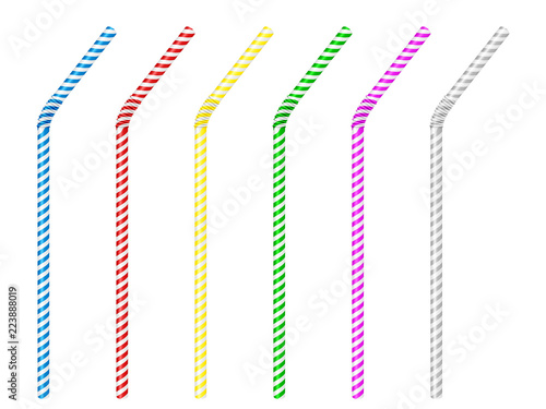 Drinking straw set