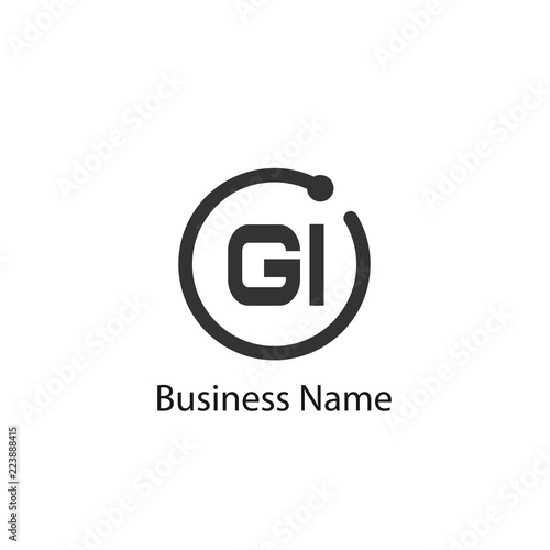 Initial Letter GI Logo Template Design Free Download Initial Letter GI Logo Template Design - GFXLoad