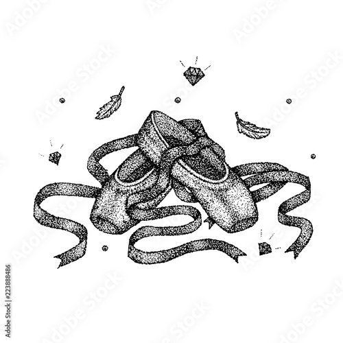 Dotwork Ballet Pointers