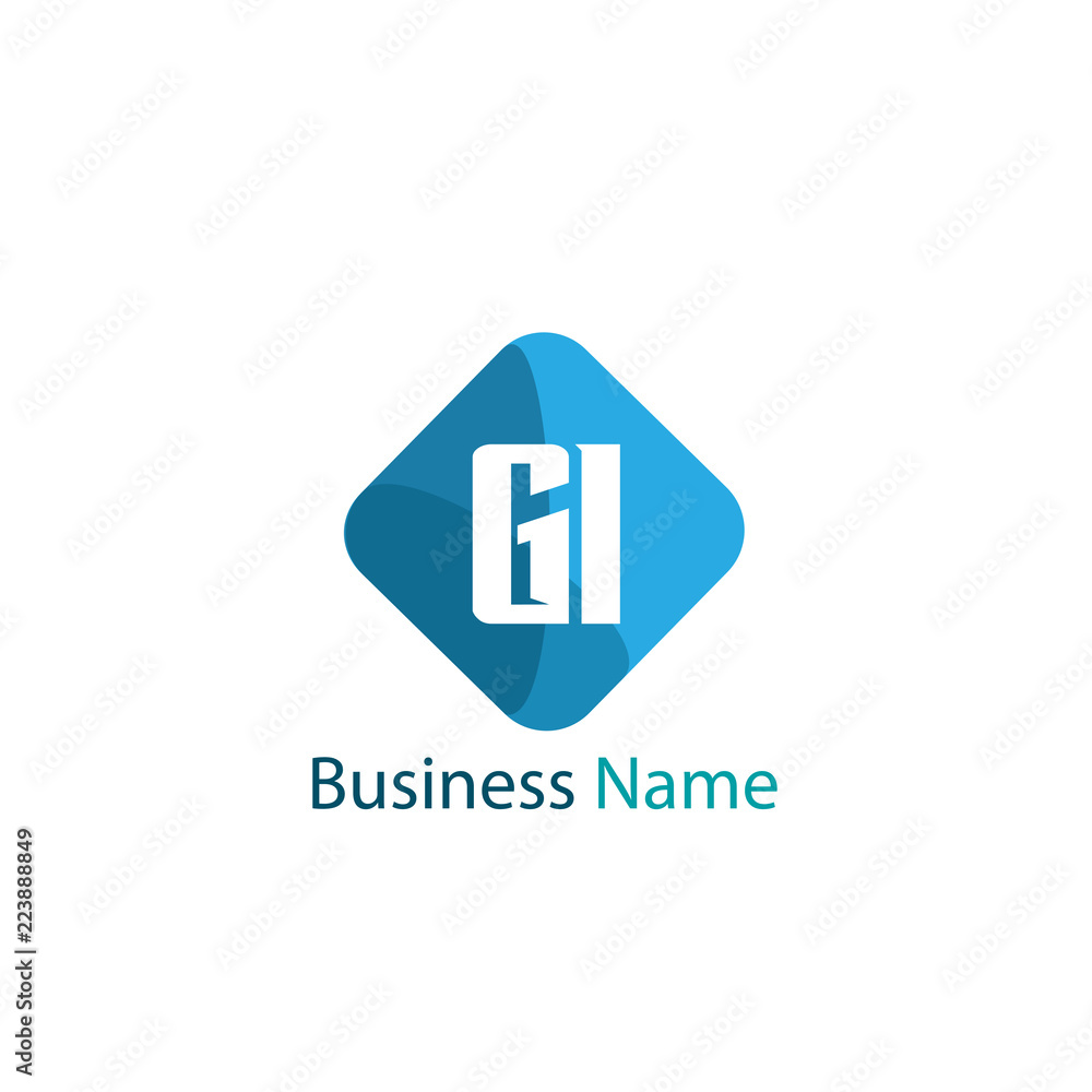 Initial Letter GI Logo Template Design Initial Letter GI Logo Template Design