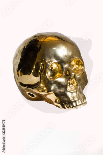 Gold skull