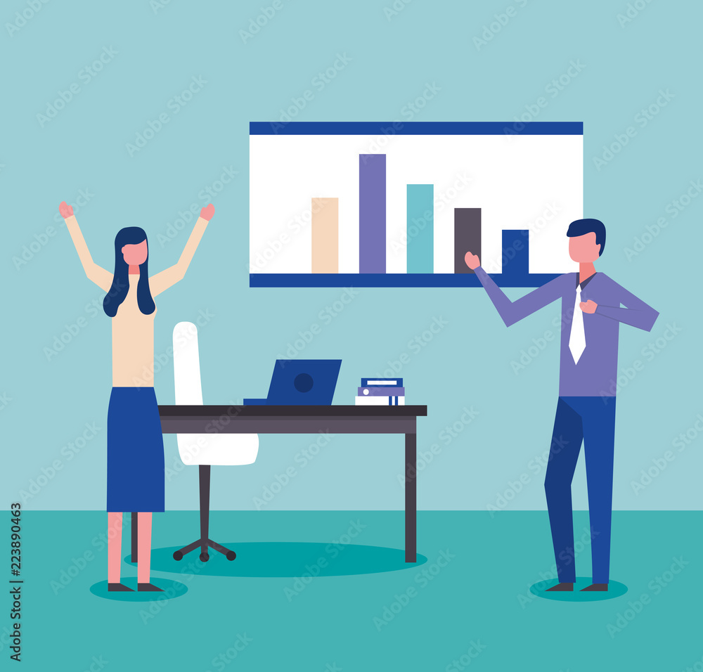 Fototapeta premium people business office