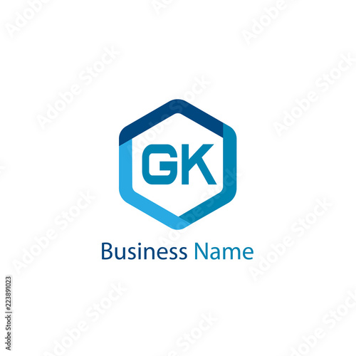Initial Letter GK Logo Template Design Free Download Initial Letter GK Logo Template Design - GFXLoad