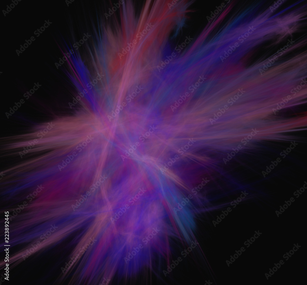 Purple blue pink abstract.Fantasy fractal texture. Digital art. 3D rendering. Computer generated image.