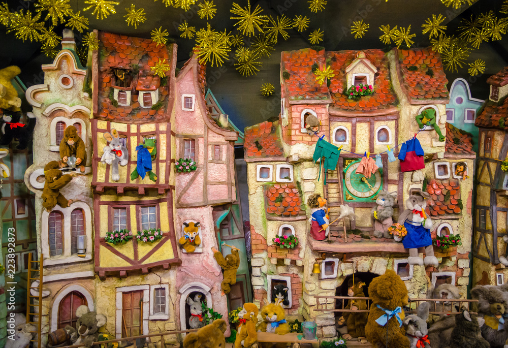 Obraz premium Beautiful postcard with colorful toys