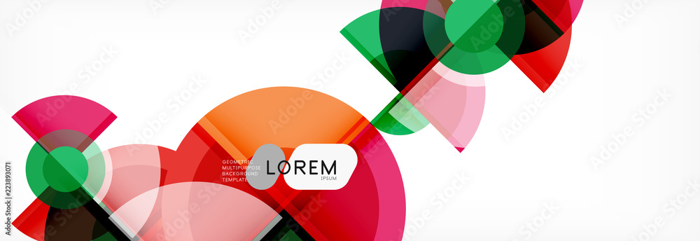 Vector fantastic circle modern geometric background template Vector fantastic circle modern geometric background template