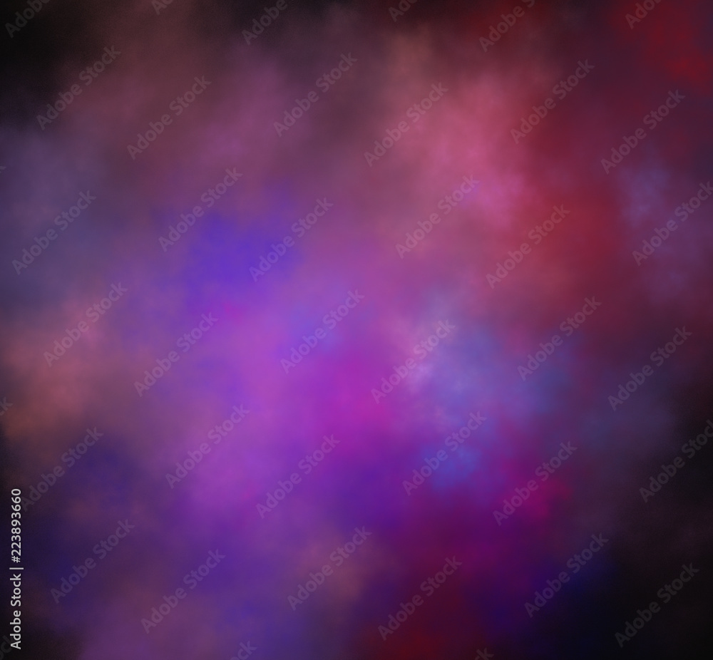Purple blue pink abstract.Fantasy fractal texture. Digital art. 3D rendering. Computer generated image.