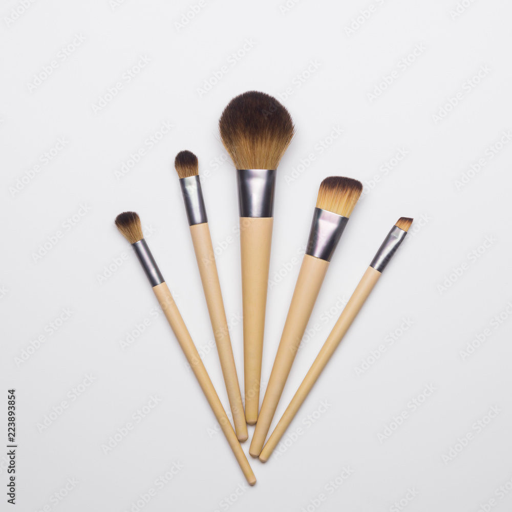 Make up brush isolated on white background Make up brush isolated on white background