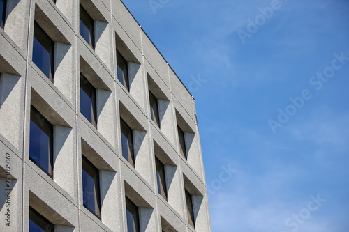 Modernist concrete building