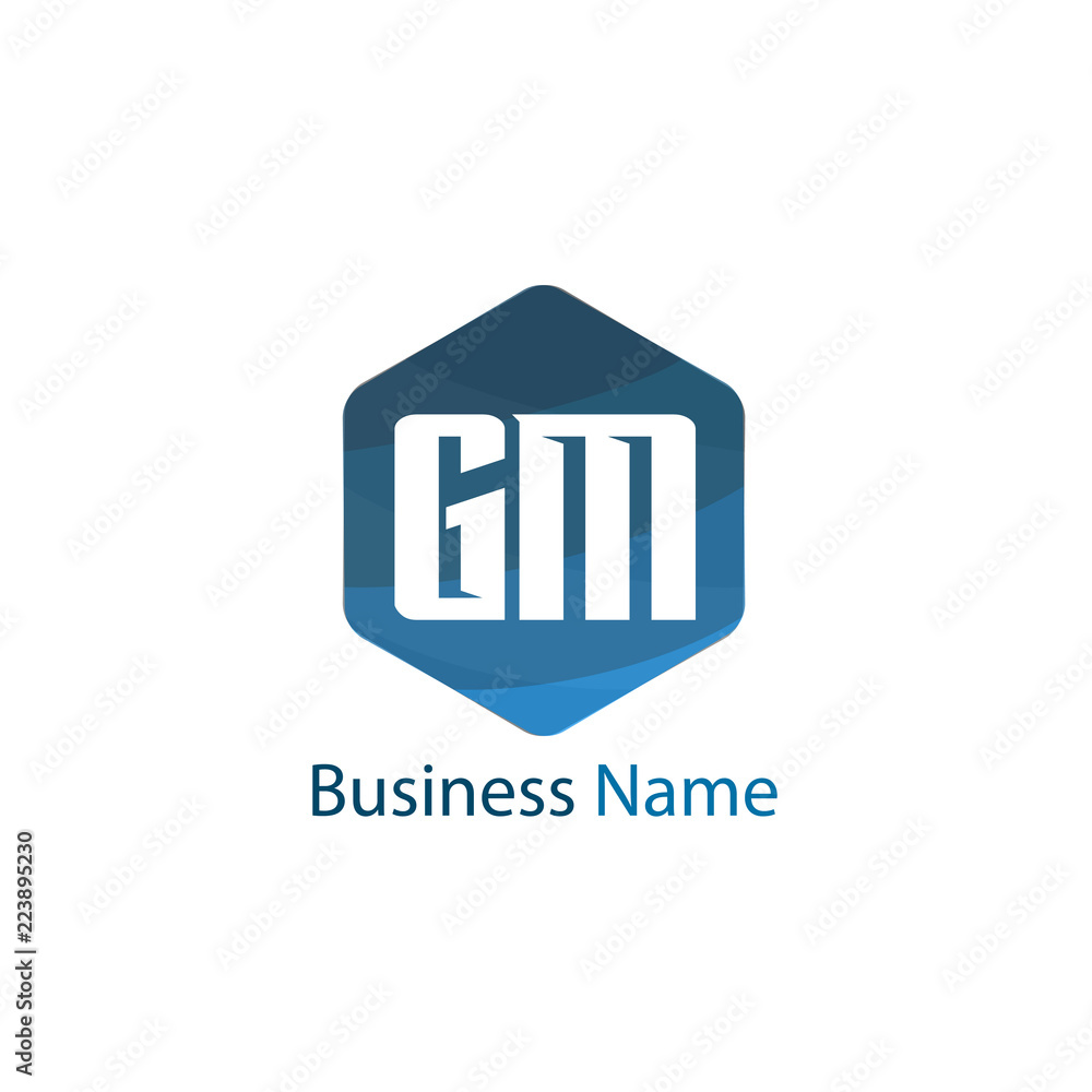 Initial Letter GM Logo Template Design Initial Letter GM Logo Template Design