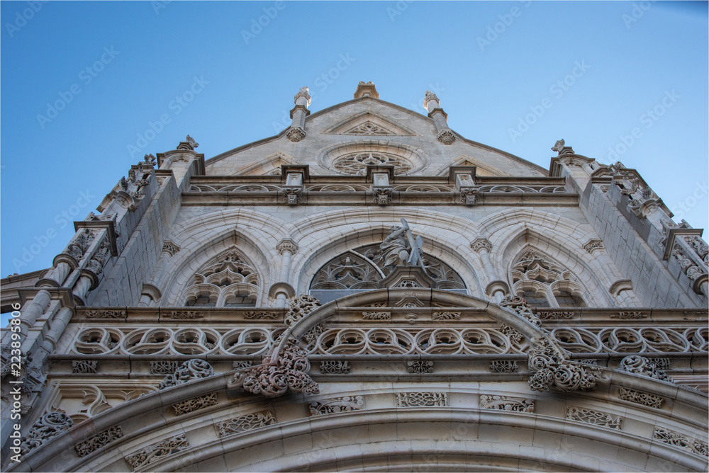 façade du monastère royal de Brou près de Bourg-en-Bresse en France