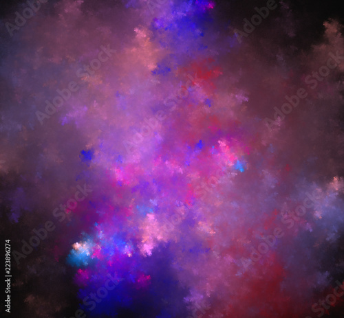 Fototapeta Naklejka Na Ścianę i Meble -  Purple blue pink texture.Fantasy fractal texture. Digital art. 3D rendering. Computer generated image.