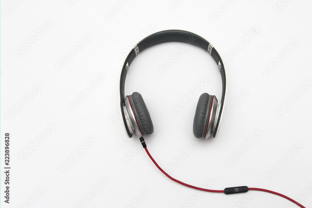 headphones isolated on white background headphones isolated on white background