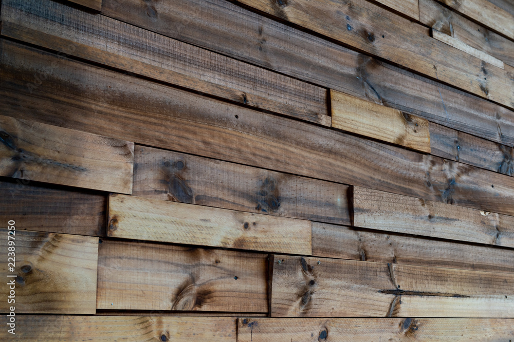 Naklejka premium big wood plank wall , wood wall background